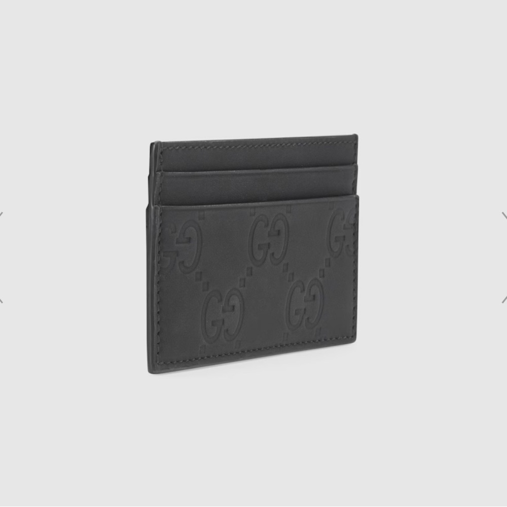 New Leather Rubber Effect Card Case on Gucci website for $330 - Picture 2 of 6